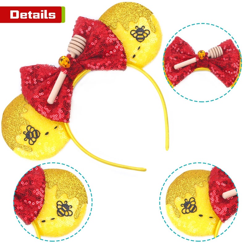 MADO Mouse Ears Headbands - Whimsical Park Accessory for Women, Girls, and Boys - Image 2